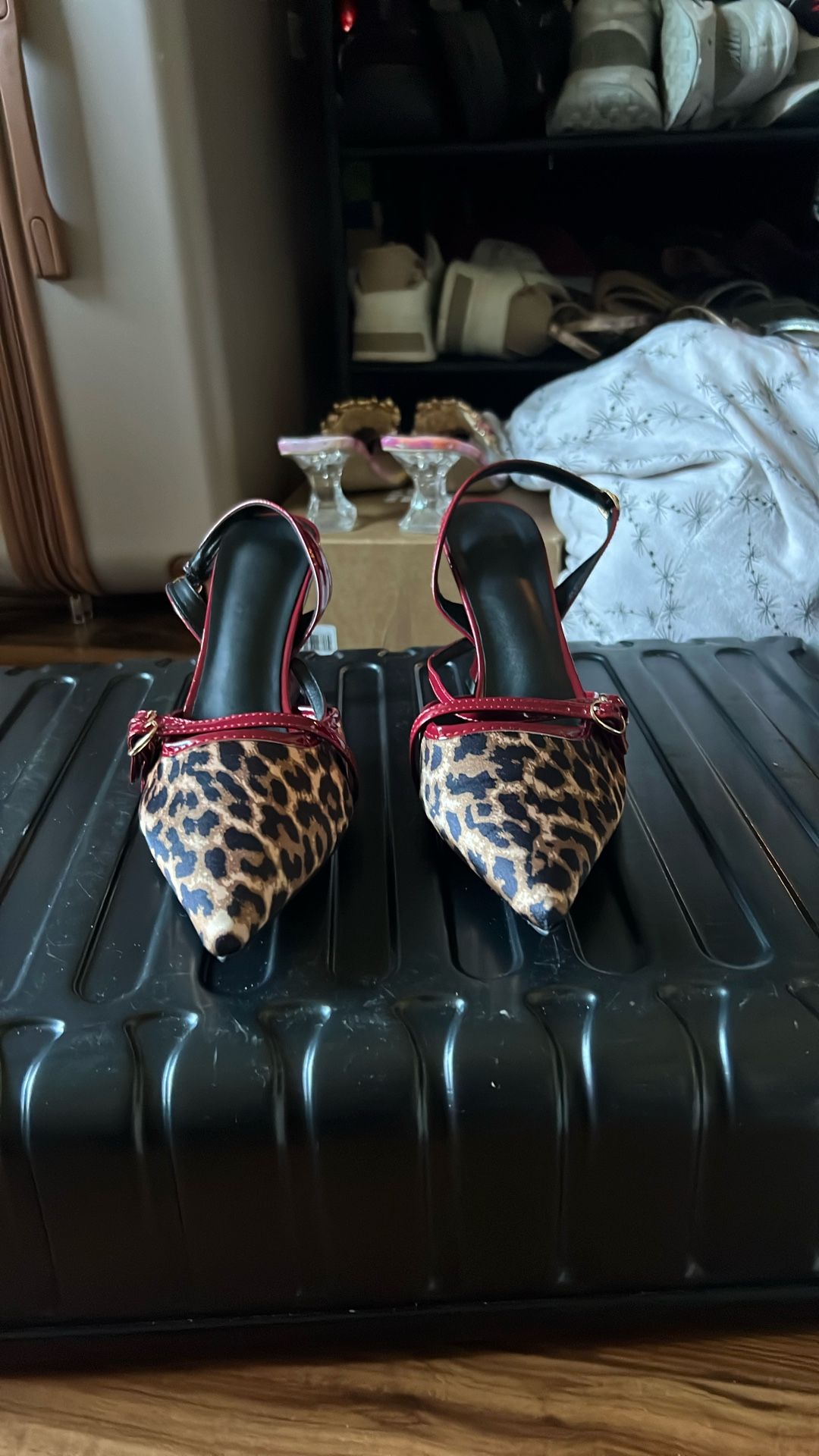 Leopard Print And Red Heels