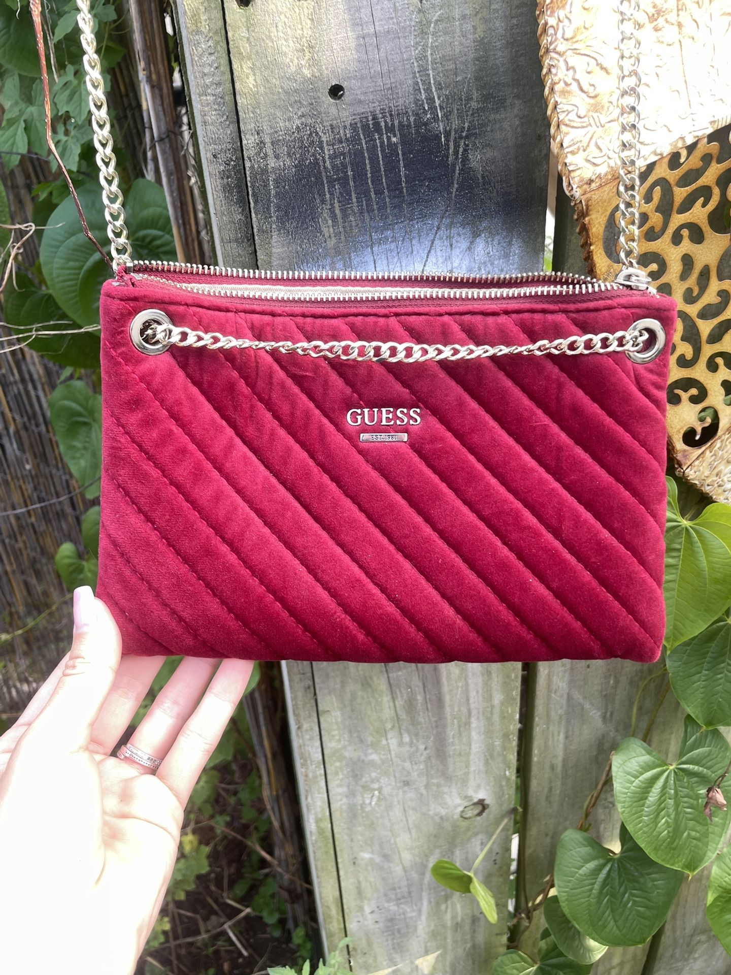 Red Guess Hand Bag / Purse