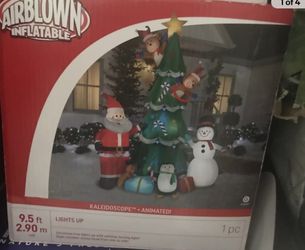   Airblown Inflatable Chritmas Kaleidoscope animated lights up