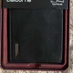 Claiborne Men’s Wallet Black