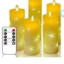 Flameless  candles.