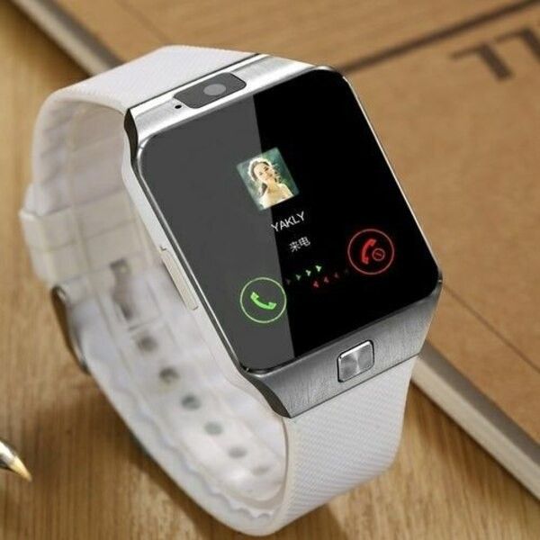 dz09 silver smartwatch