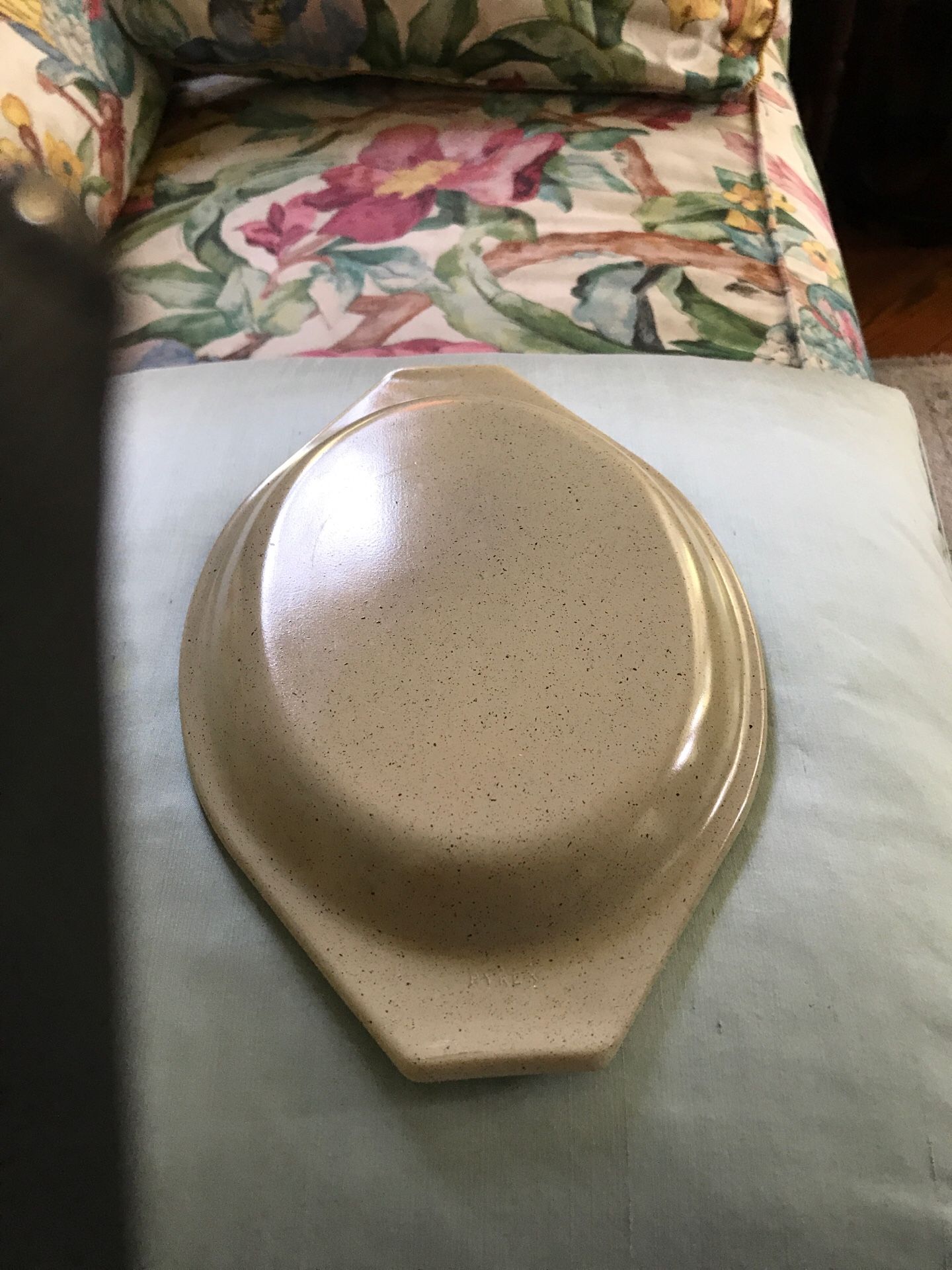 Vintage Pyrex lid only mushroom pattern