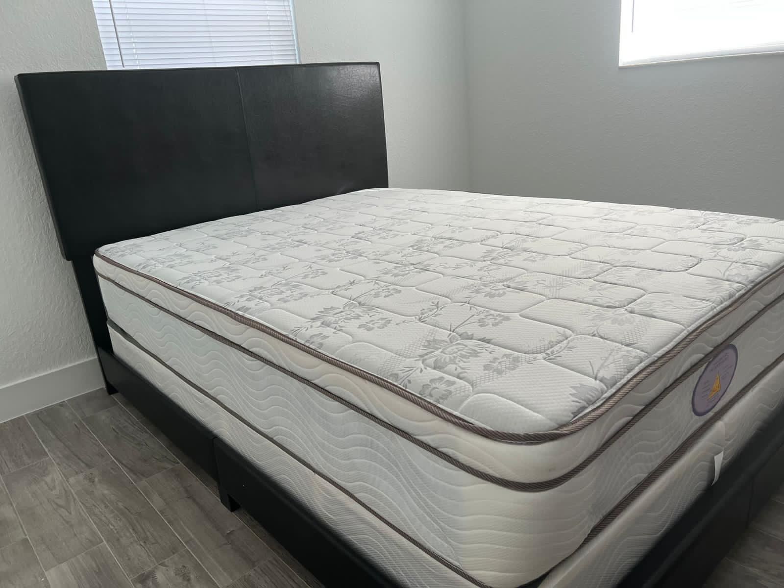New Queen Mattress And Box Spring 2 Pc Bed Frame Is Not Included