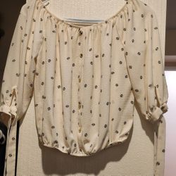 Blouse beige color size S