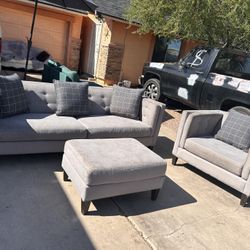 Couches Set $330 Delivered Available Small Fee Need Clean Little Bit 