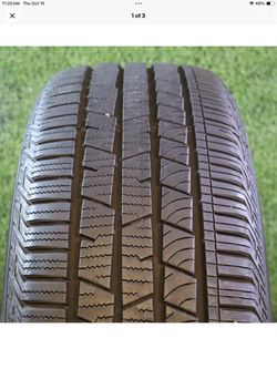 235 60R18 Continental Cross Contact LX Sport with 90% Tread 9/32 103H SKU 28169 Grade A Tires