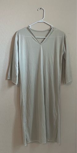 Beige V-neck Costume Dress
