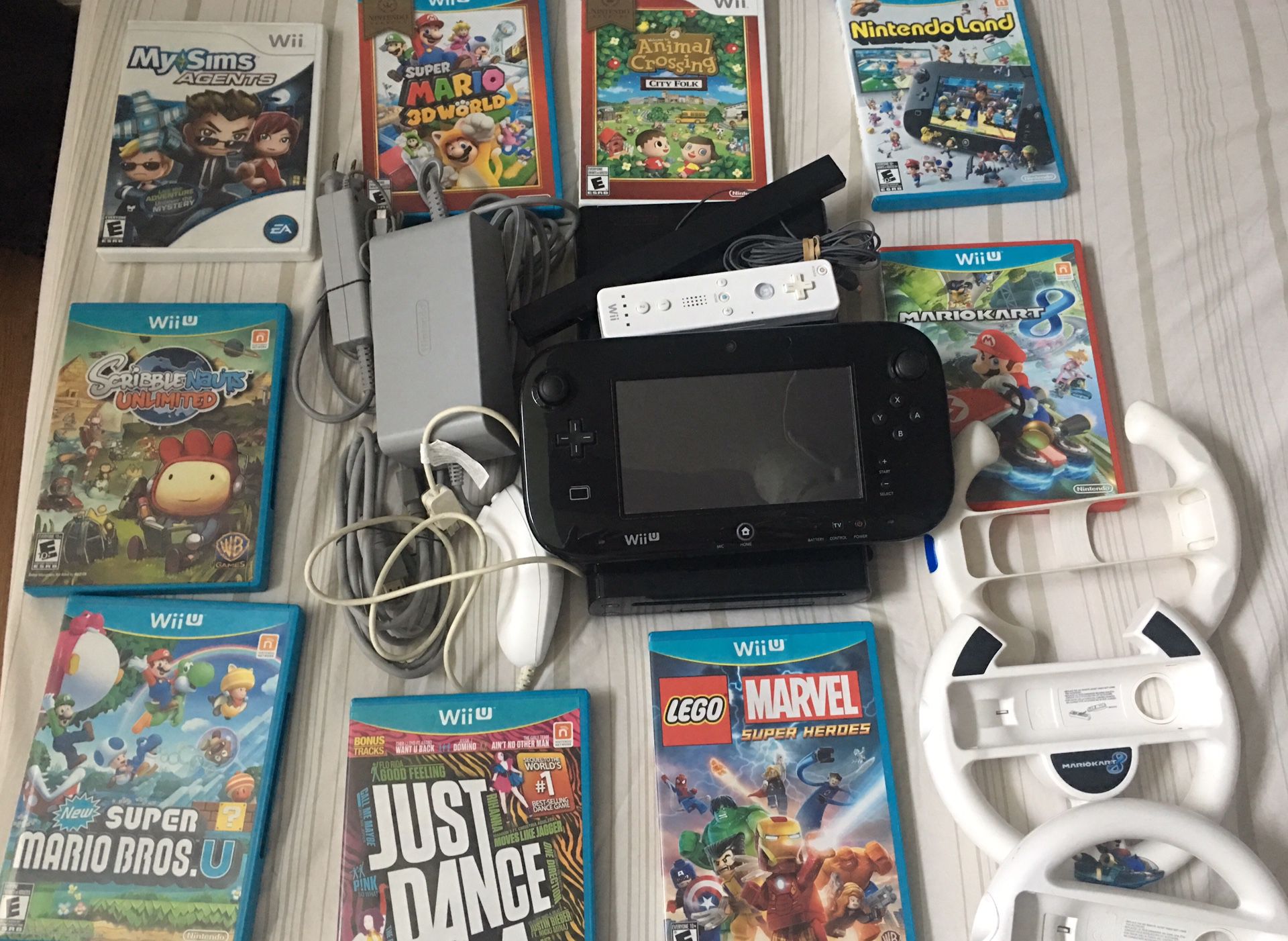 Nintendo Wii U plus all accessories in this picture