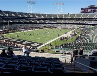 Raider tickets section 202 aisle 1 and 2 10 tix per game