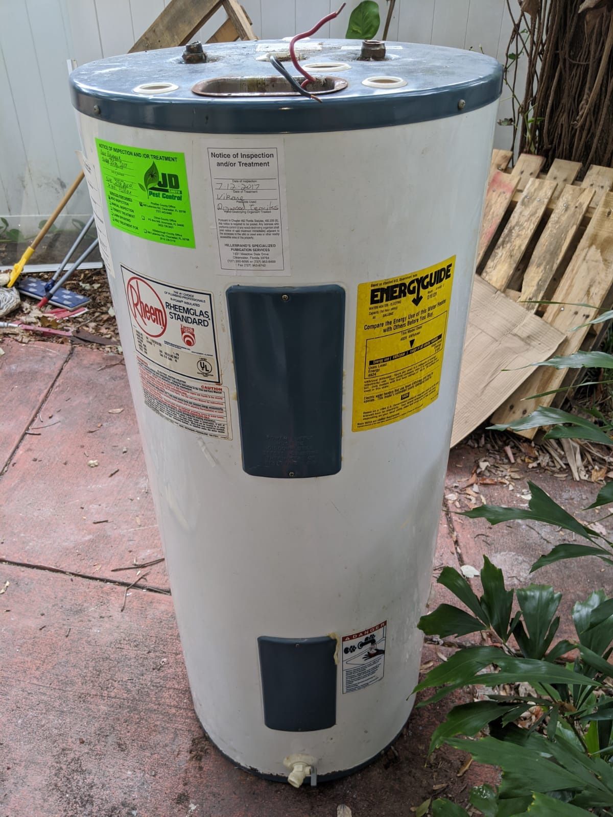 Rheem 40 gallon water heater