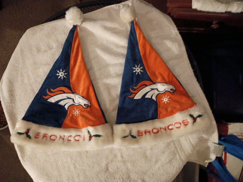 NFL Bronco Christmas Hats