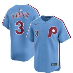New! Bryce Harper Philadelphia Phillies Nike Alternate Limited Player Jersey - Light Blue

