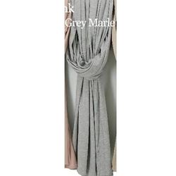 Womens Grey Marle Premium Jersey Hijab