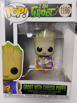 I am Groot with cheese puffs
