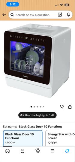 Hermitlux Countertop Dishwasher