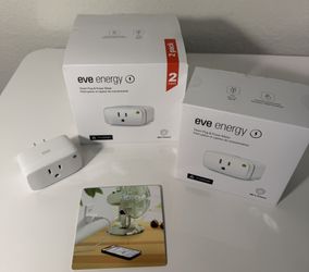 Eve Energy Matter Smart Plug 2-Pack - one factory sealed, one barely used
