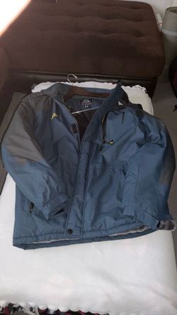 Blue and Gray Outdoor Zip-Up Jacket- large