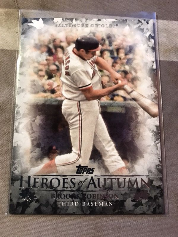 Brooks Robinson 2017 topps series update heroes of autumn baseball card #HA-13