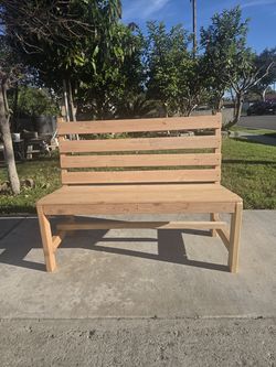 Handmade Pine Wood Garden Bench