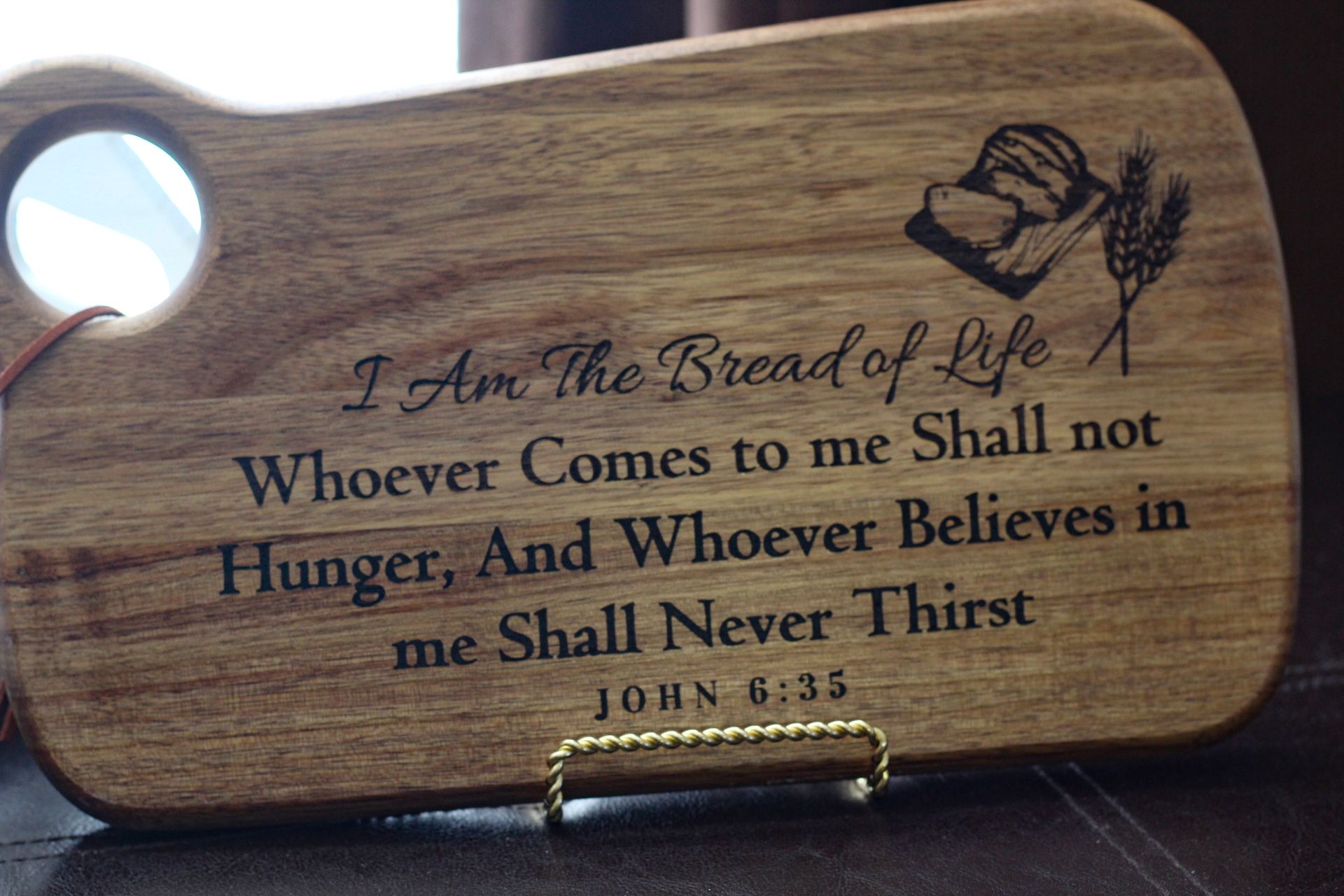 Bread Of Life Engraved Charcuterie 