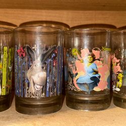 Mcdonalds Shrek Glass Cups