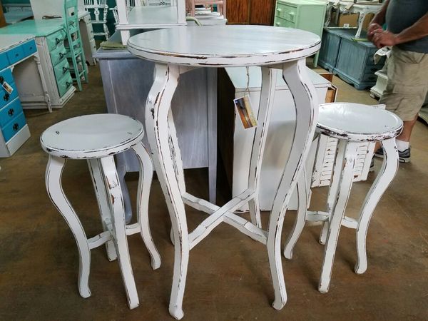 Shabby Chic Pub Table And 2 Chairs For In Sanford Fl Offerup 250sold