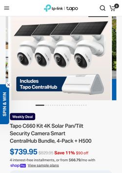 Tapo solar cameras