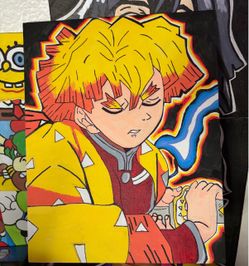 Demon slayer Zenitsu painting