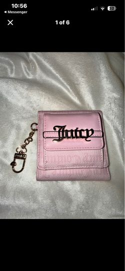 Juicy Couture Pink Mini Wallet with Keychain