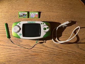 LeapsterGS Explorer Educational Handheld Gaming Console + 2 Game Cartridges