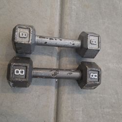 Set of 8lbs weights