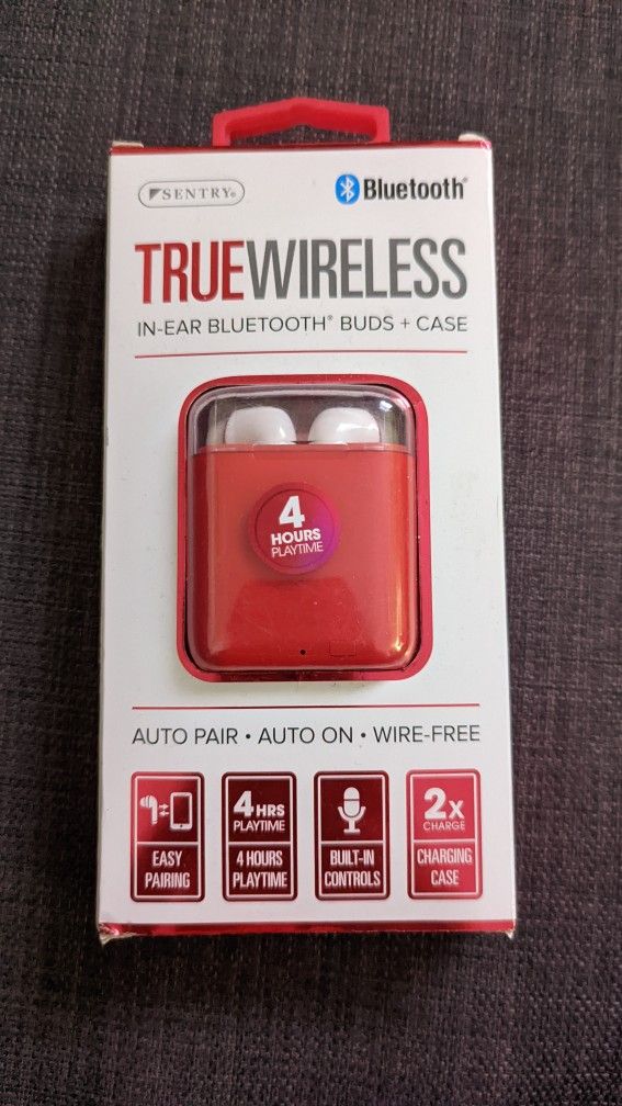 Red Wireless Earbuds