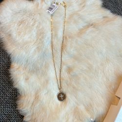 Silver  Gold Plated Necklace With Diamond  