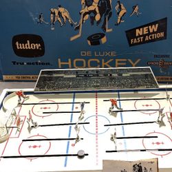 Vintage 1960's Tudor Deluxe Hockey Game 710 with Original Box