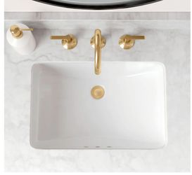 Signature Hardware
Myers 21" Rectangular Porcelain Undermount Bathroom Sink