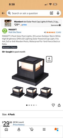 Solar Post Lights