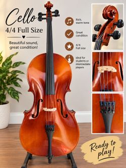 Maple Leaf Strings 1/2 Size Cello Outfit (2025 Model) –