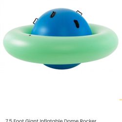 7.5 Foot Giant Inflatable Dome Rocker Bouncer with 6 Built-in Handles
