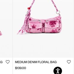 Designer Desigual Denim Purse NWT