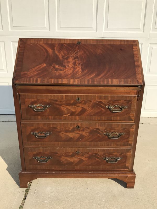 Walnut Secretary Desk By Maddox Colonial Collection For In Walnut Secretary Desk By Maddox Colonial Collection For In Holly Springs Nc Offerup