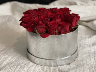 2 Dozen roses in a circle box