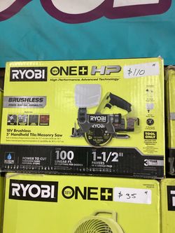 Ryobi 18V ONE+ HP 5" Brushless Tile/Masonry Saw