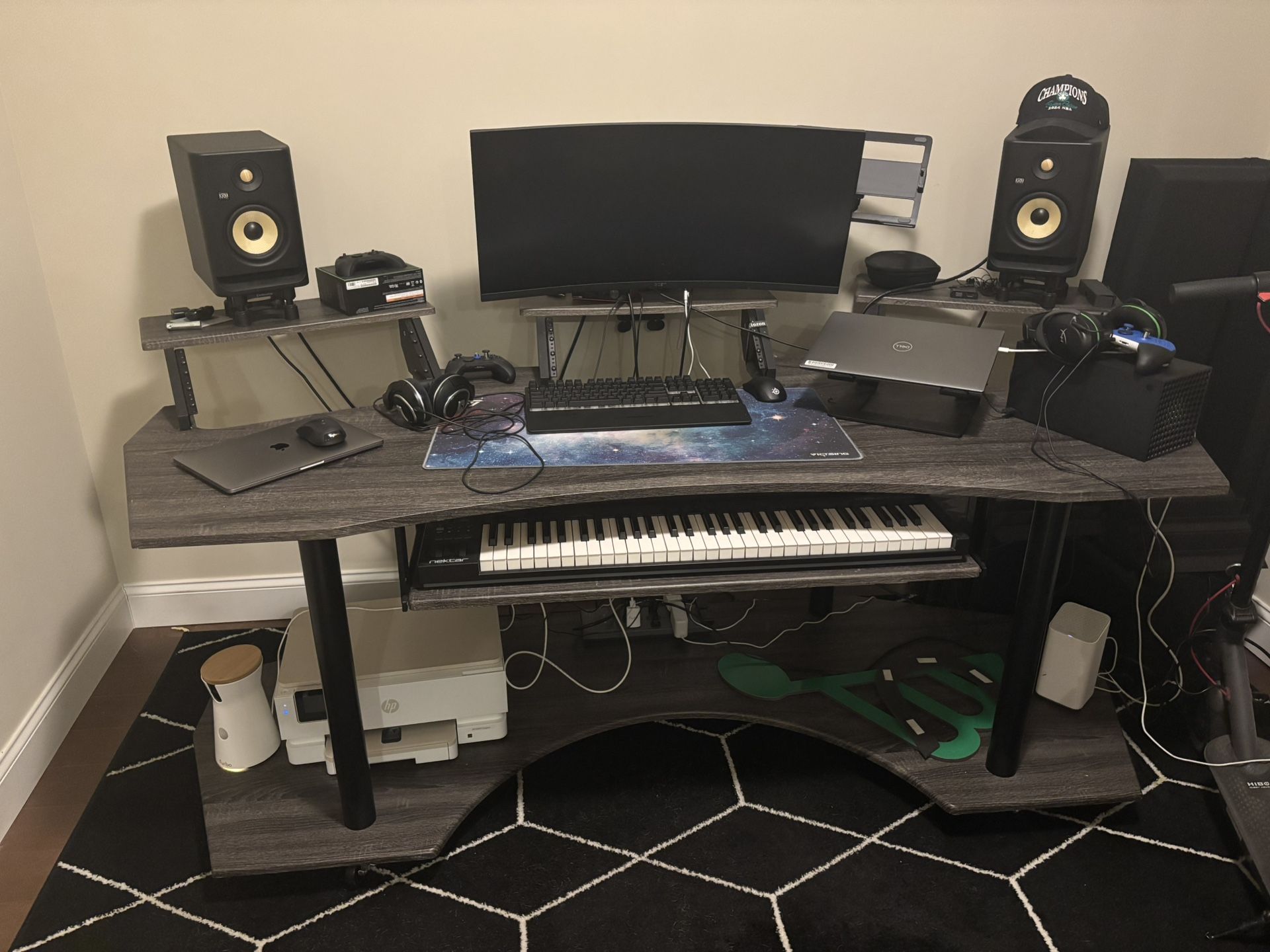Acme Eleazar 4-Shelf Music Studio Desk