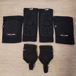 mountain biking knee, elbow and ankle guards 