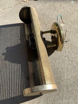 Vintage light fixture camper