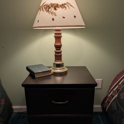 Nightstand And Lamp