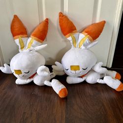 Pokemon 18” Plush Sleeping Scorbunny - Cuddly- Must Have for Pokémon Fans- Plush 