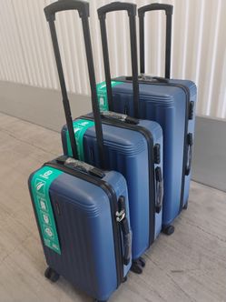 Flieger 3-Piece Hardshell Luggage Set Navy Blue