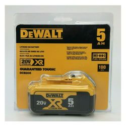 (NEW) DeWalt 20V MAX XR Battery ( 5AH Lithium Ion )